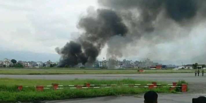 त्रिभुवन अन्तर्राष्ट्रिय विमानस्थलमा सौर्य एयरलाइन्सको जहाज दुर्घटना