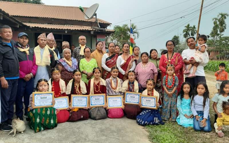 नमुना टोल विकास संस्थाको सम्मान पत्र बितरण कार्यक्रम सम्पन्न ।