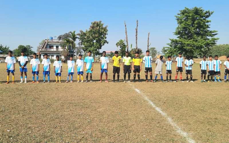 नेशनल प्याब्सन झापाको फाइनल फुटबल खेलमा सिदार्थ शिक्षा सदन बिजयी ।